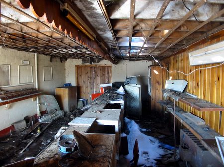 Burnside Drive-In Theatre - Inside Concession - Photo From Water Winter Wonderland (newer photo)